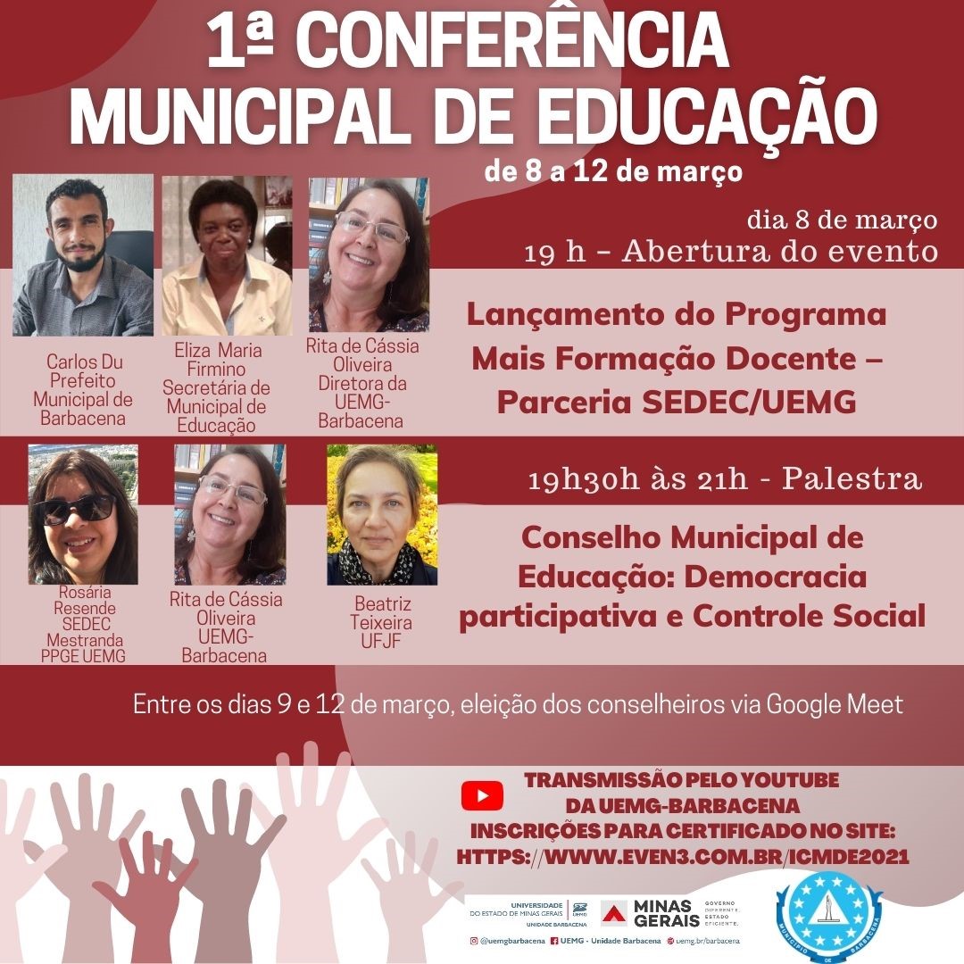 barbacena unidade e prefeitura debate conferencia educacao