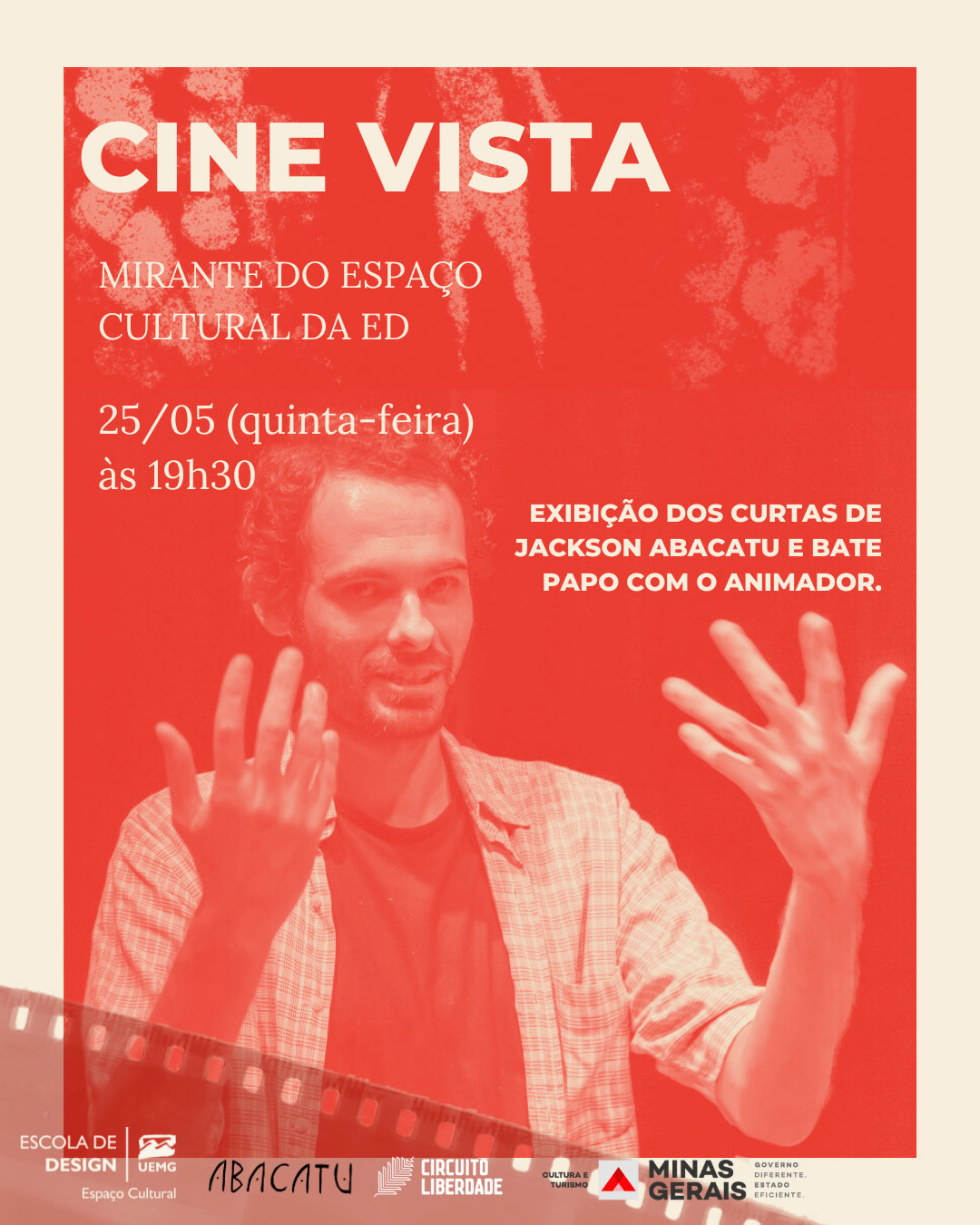 Espaço Cultural ED | Cine Vista, com Jackson Abacatu