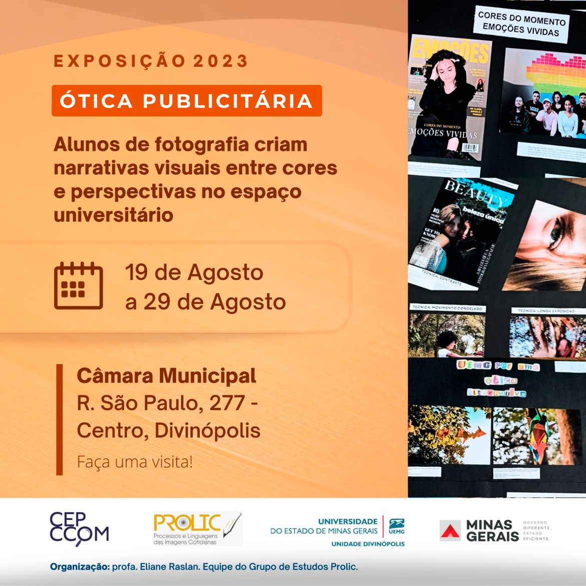 Divinópolis | Exposição Ótica Publicitária: alunos de fotografia criam narrativas visuais...