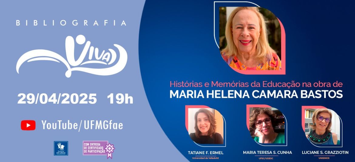 Online | Programa Bibliografia Viva homenageia Maria Helena Câmara Bastos